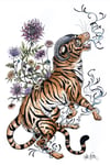 Flower Tiger Print