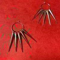 Image 5 of Spiked Hoop Earrings 