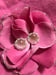 Image of Pretty pink flower earrings