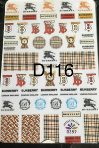 Image 1 of Nail Stickers D116-D120
