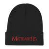 Matriarchs Esoteric Gothic Occult Demonic Witchcraft Symbols Featuring Matriarchs Logo Beanie