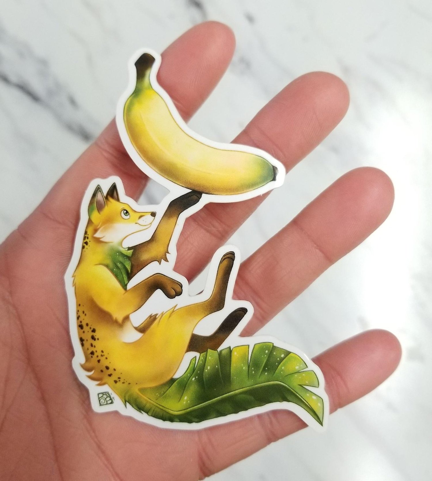 Image of Banana Fox waterproof outdoor vinyl sticker decal