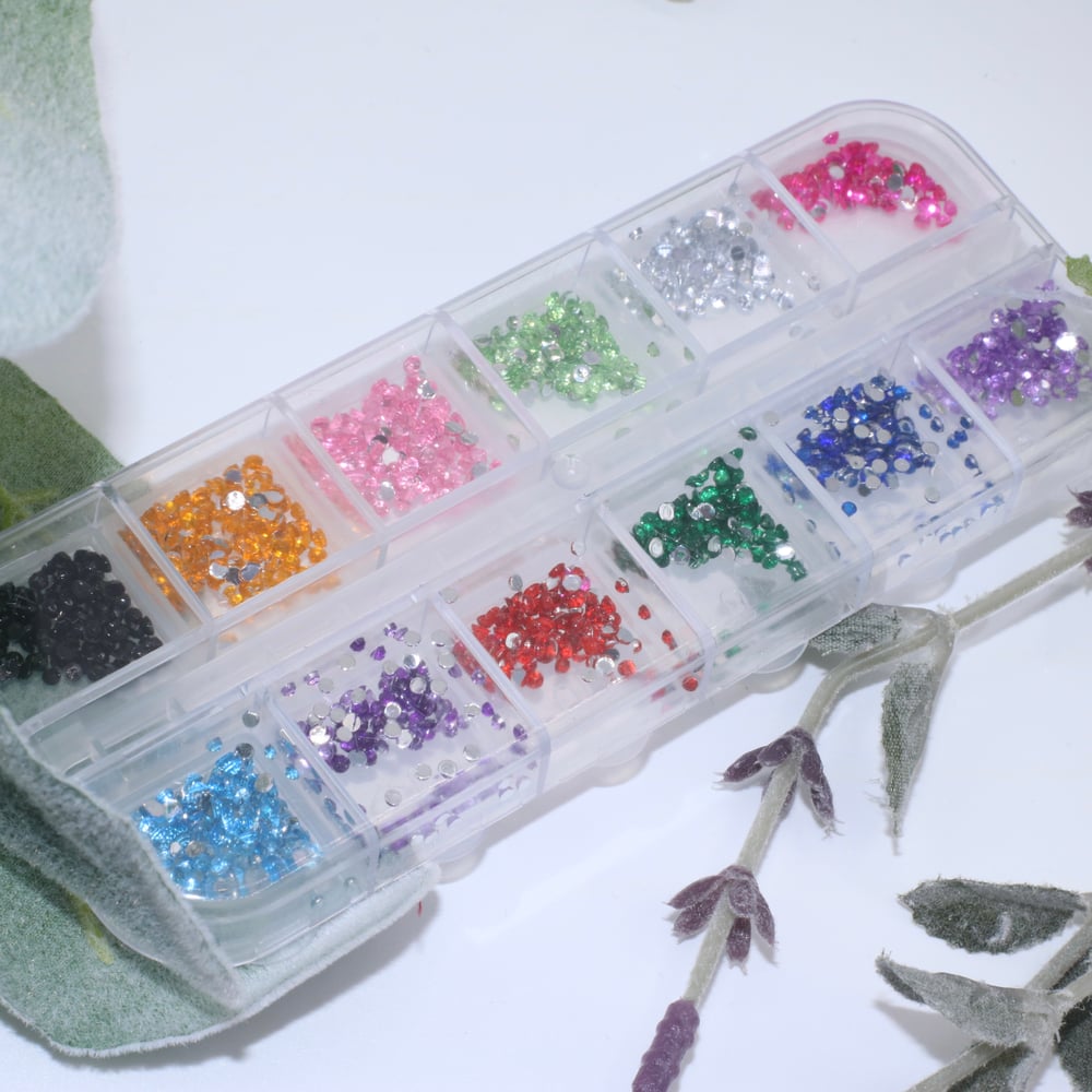 Image of Rainbow Rhinestone Box
