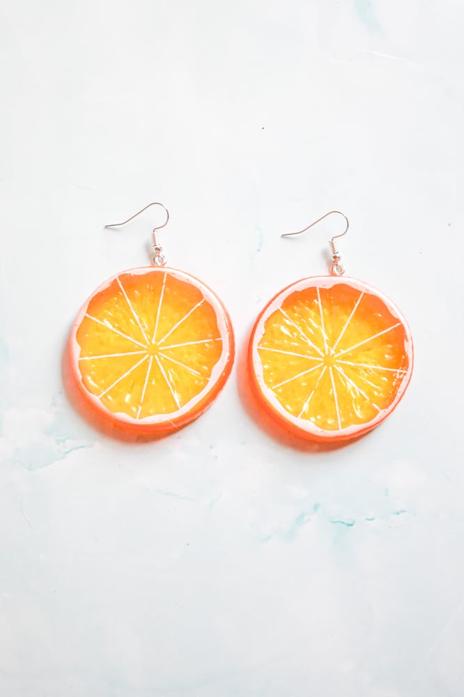 Image of Orange Slice Earrings