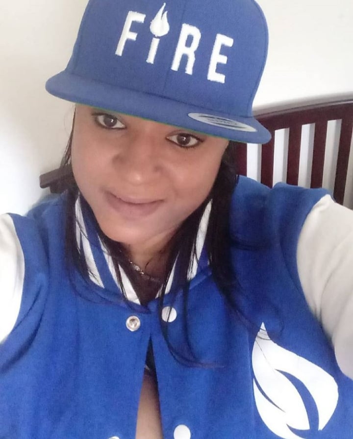 Image of "Fire Flame" Varsity Fleece Jacket (Fuego Blanco Collection) 