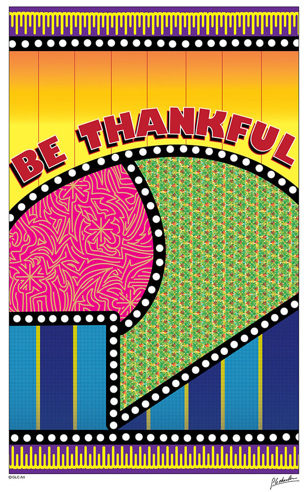 Image of BE THANKFUL PRINT