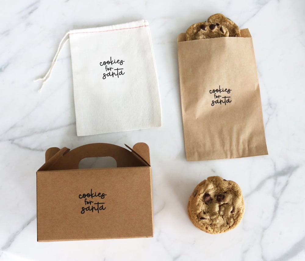 Image of Santa's Cookies Paper Treat Bag