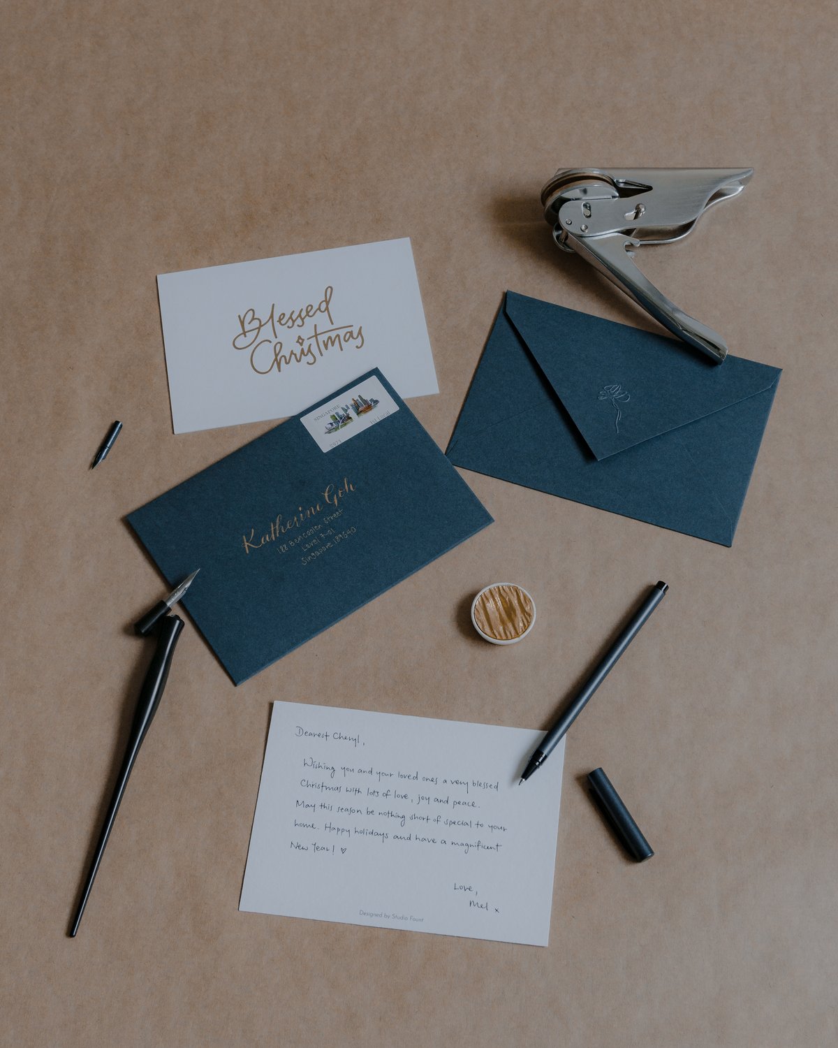 Image of A01: Handwritten Christmas Card