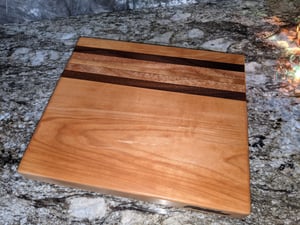 Maple, Walnut & Lacewood Cutting Board #3