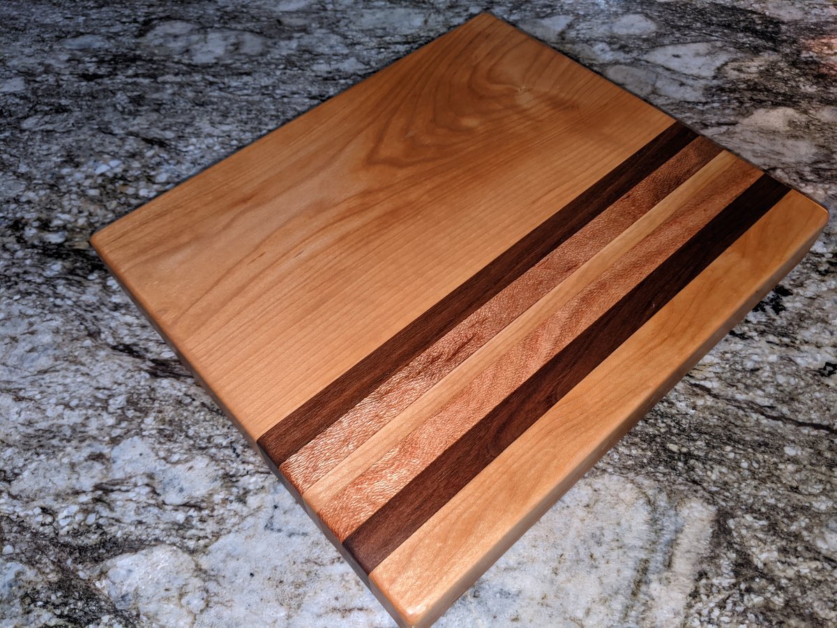 Custom Maple with Walnut Large Cutting Board — SORRENTO FINE WOODWORK
