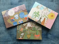 A set of three Japanese Zen inspired cards