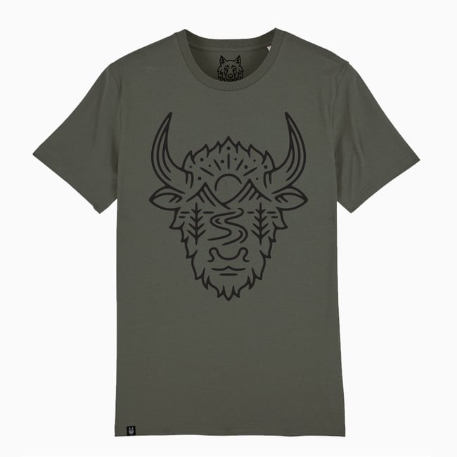 Bison Yellowstone T-Shirt Organic Cotton
