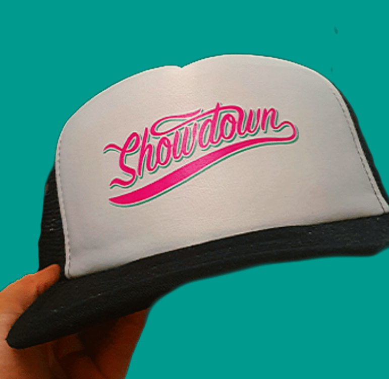Showdown - Vintage Snapback Trucker (Black/White)