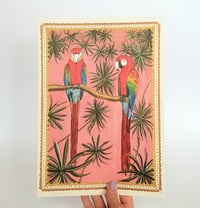 A4 PARROTS AND PLANT- CARD PRINT