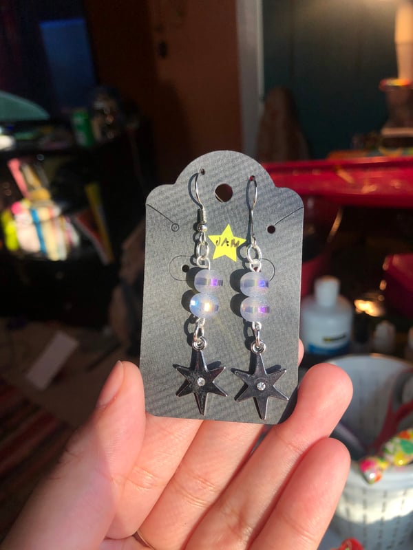 Image of Purple Star Power Earrings