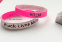 Pink & White Black Lives Matter Wristband