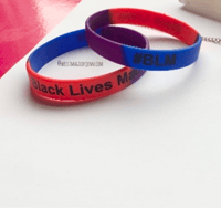 Red, Purple, & Blue Black Lives Matter Wristband