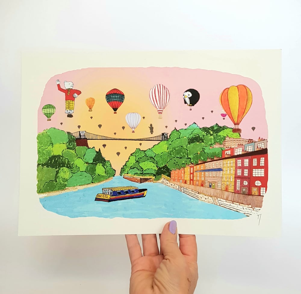 Image of A4 - A3  BRISTOL BALLOONS- CARD PRINT