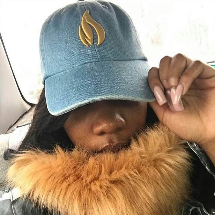 Image of "Eternal Flame Denim" Cap (Denim Collection)