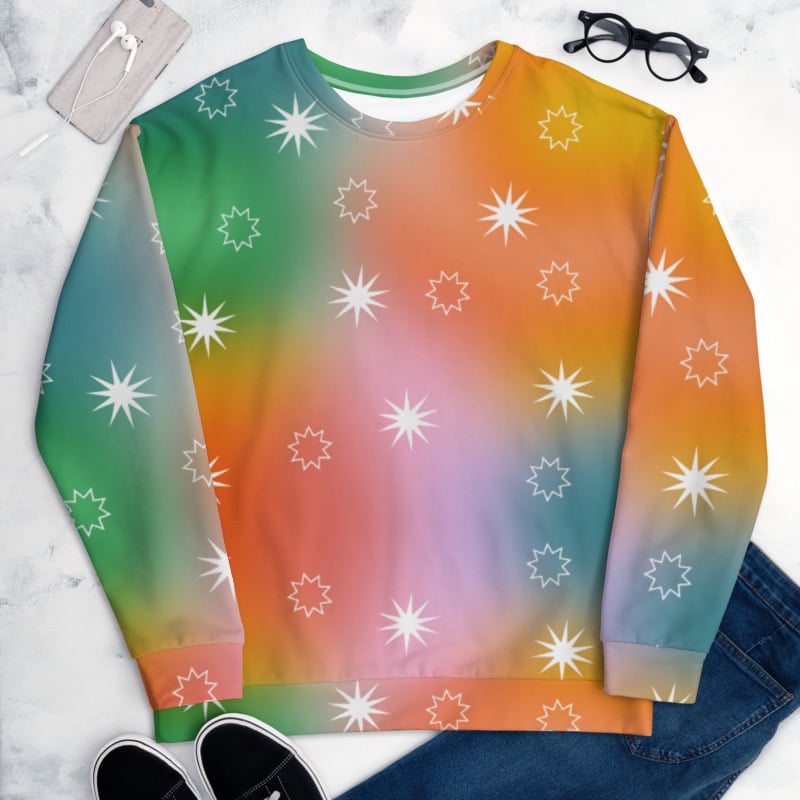 Image of Fairy Dust Print Sweater