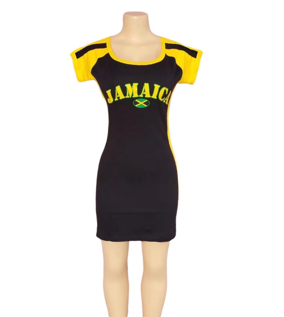 Jamaica Black Tshirt dress