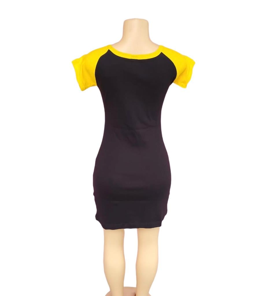 Jamaica Black Tshirt dress
