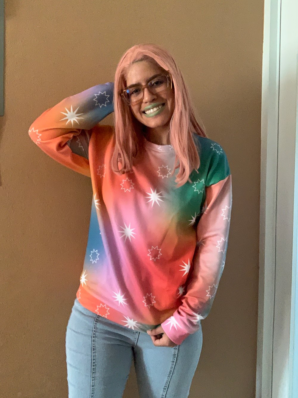 Image of Fairy Dust Print Sweater