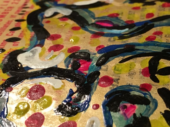 STAFF BUBBLE LETTER VINTAGE LABEL