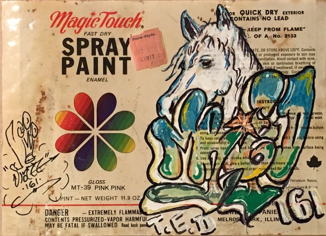 MISTER ED HORSE HEAD VINTAGE LABEL