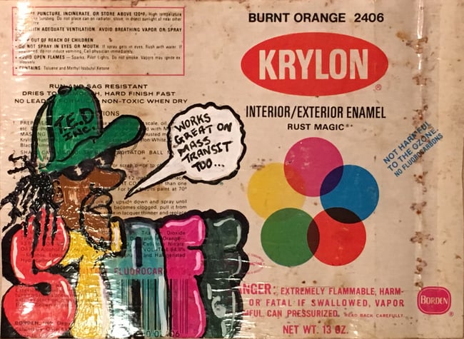 WORKS ON MASS TRANSIT VINTAGE KRYLON LABEL