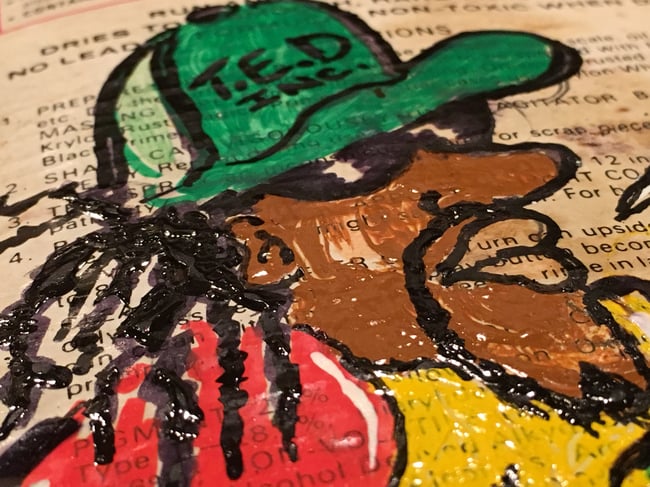 WORKS ON MASS TRANSIT VINTAGE KRYLON LABEL