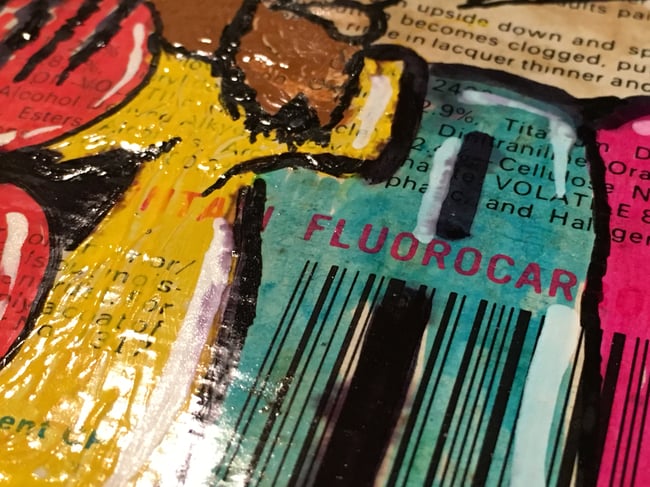 WORKS ON MASS TRANSIT VINTAGE KRYLON LABEL