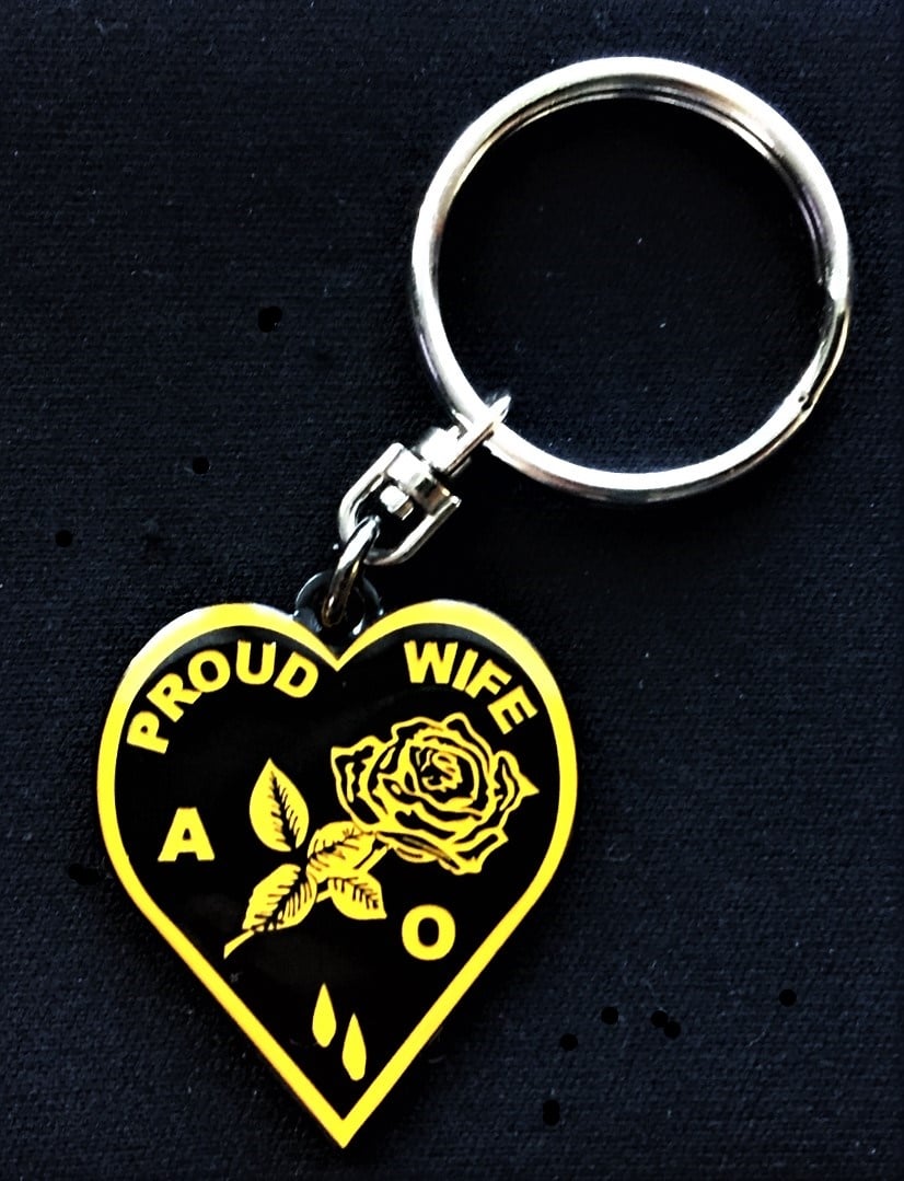 Image of Agent Orange Proud Wife Medallion Key Ring