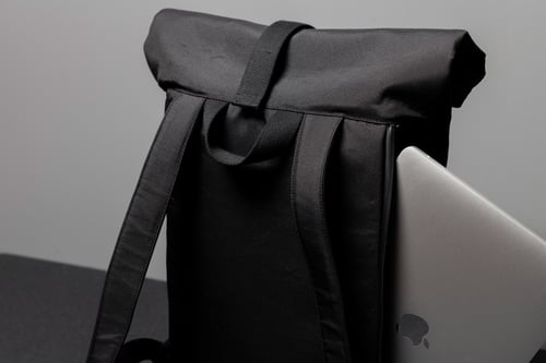 Image of SALE - ROLLTOP BACKPACK INVISIBLE SHELL black 