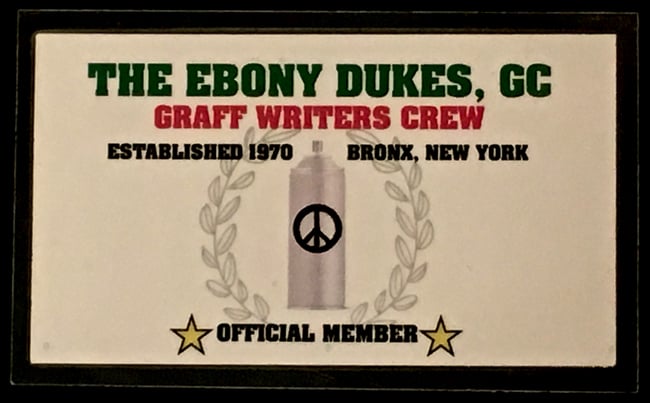 THE EBONY DUKES, GC 50TH ANNIVERSARY MEMBERSHIP CARDS