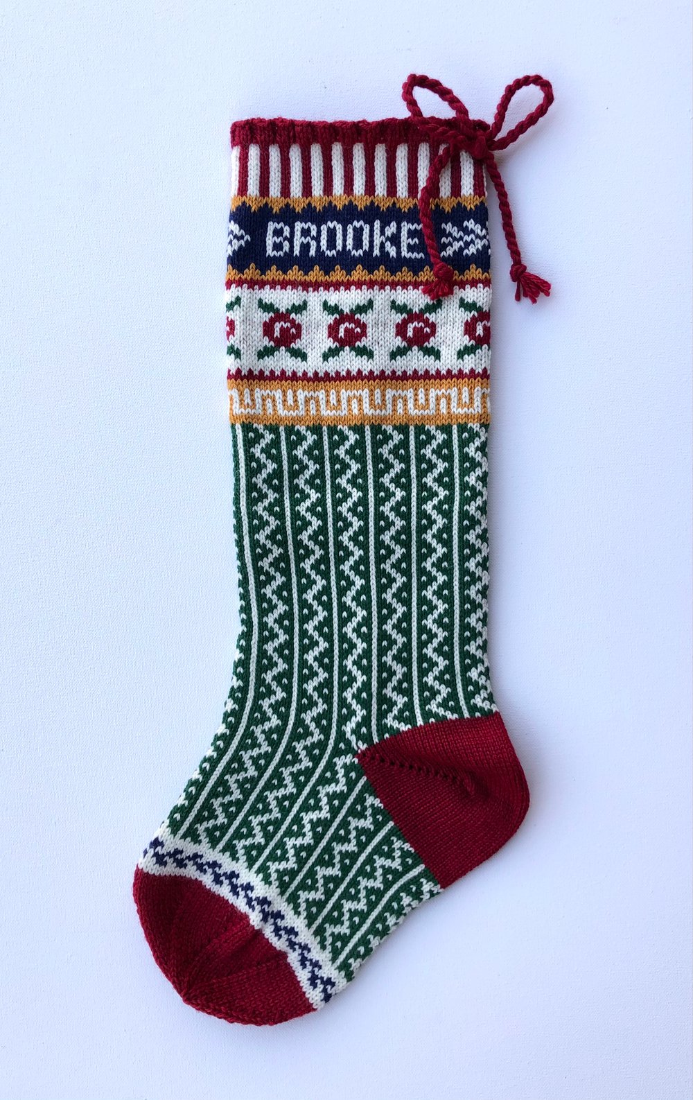 Image of Rosebud Christmas Stocking