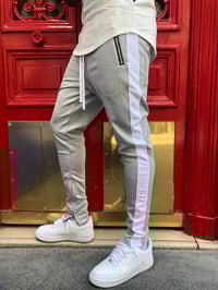 Image 1 of Pantalon Stripes Gris/Blanc