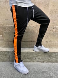 Image 2 of Pantalon Stripes Noir/Orange 