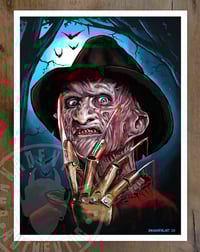 Image 1 of Freddy Krueger Art Print (9x12 in.)
