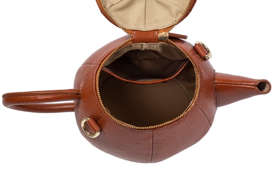 Image of Leather Teapot Crossbody Purse (3 Colors)