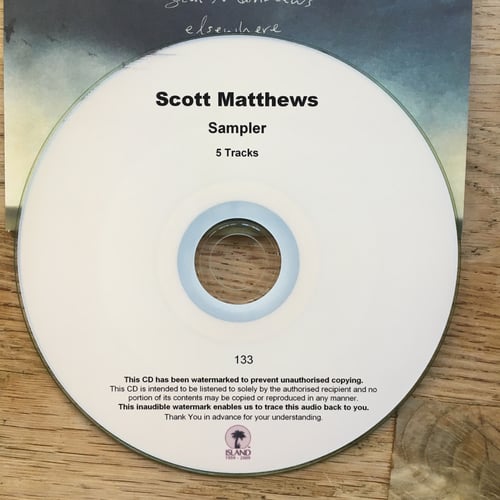 Image of Elsewhere album sampler - Rare signed by Robert Plant & Scott Matthews