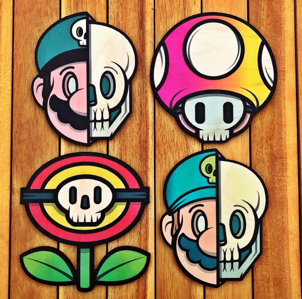 Image of ONE 4 ALL! Wood Cuts! Plus free brushed alloy stickers!