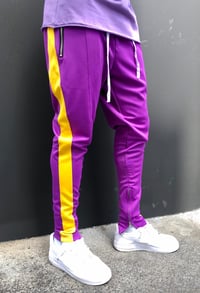 Pantalon Stripes Violet/Jaune