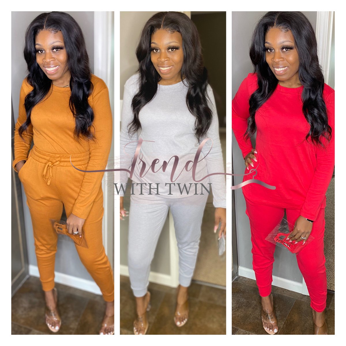 three piece jogger set