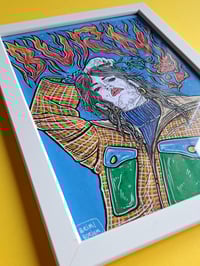 Image 2 of 'BURNBURNBURN' original illustration (A4, frame incl.) 