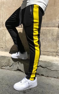 Image 1 of Pantalon Stripes Noir/Jaune