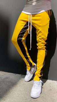 Image 1 of Pantalon Stripes Jaune/Noir