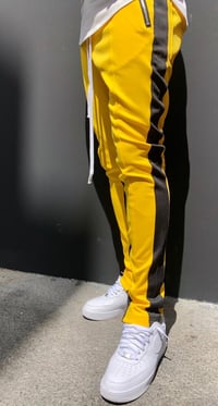 Image 2 of Pantalon Stripes Jaune/Noir