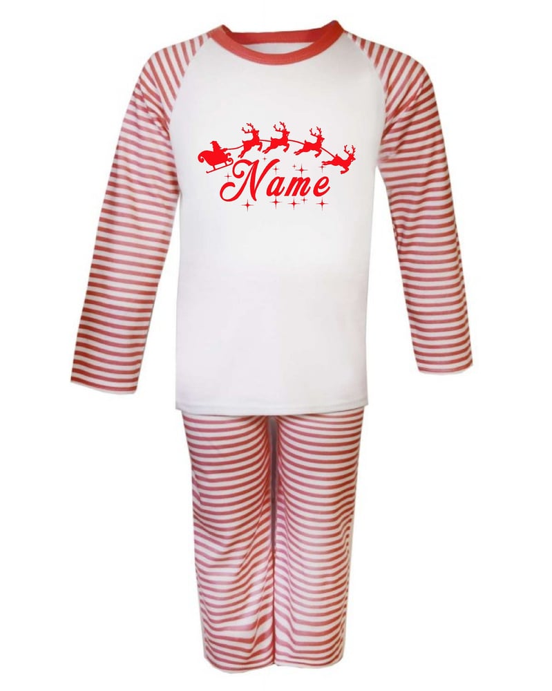 Image of Personalised Christmas PJ's Santa Sleigh