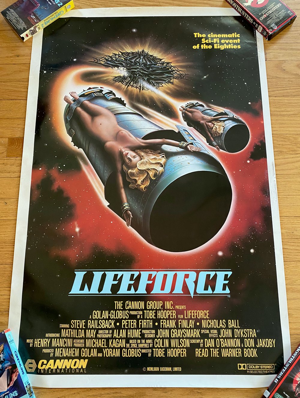 1985 LIFE FORCE Original International One Sheet Movie Poster